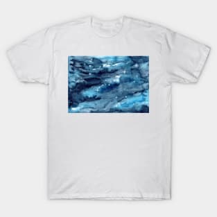 Galaxy starry sky blue T-Shirt